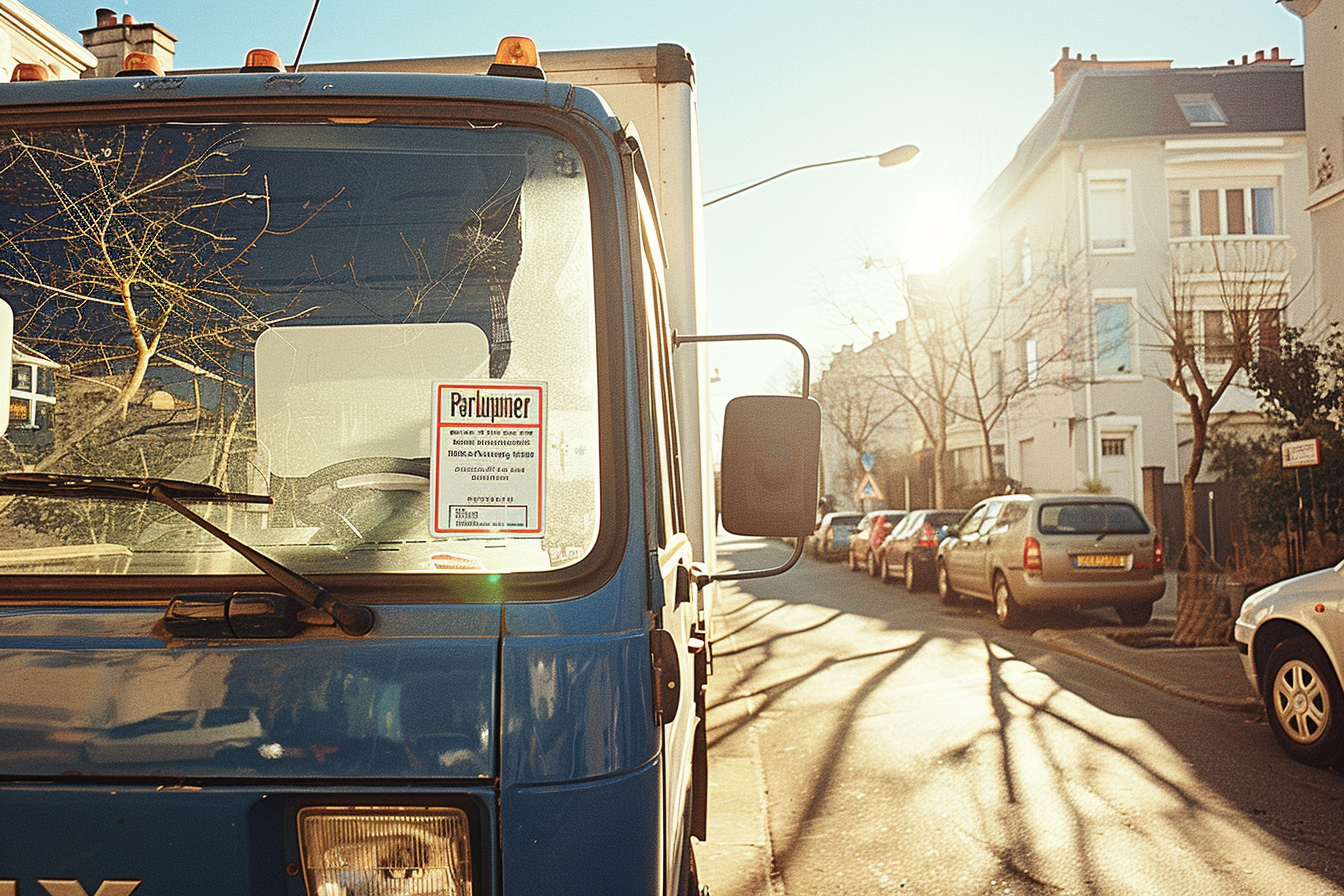 Panneau de signalisation indiquant une zone de stationnement réservé pour déménagement à Montreuil, illustrant le service d'expertise en autorisation de stationnement pour un déménagement sans tracas.